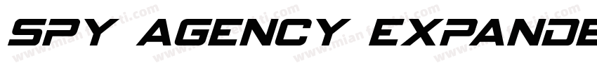 Spy Agency Expanded Italic Expanded字体转换